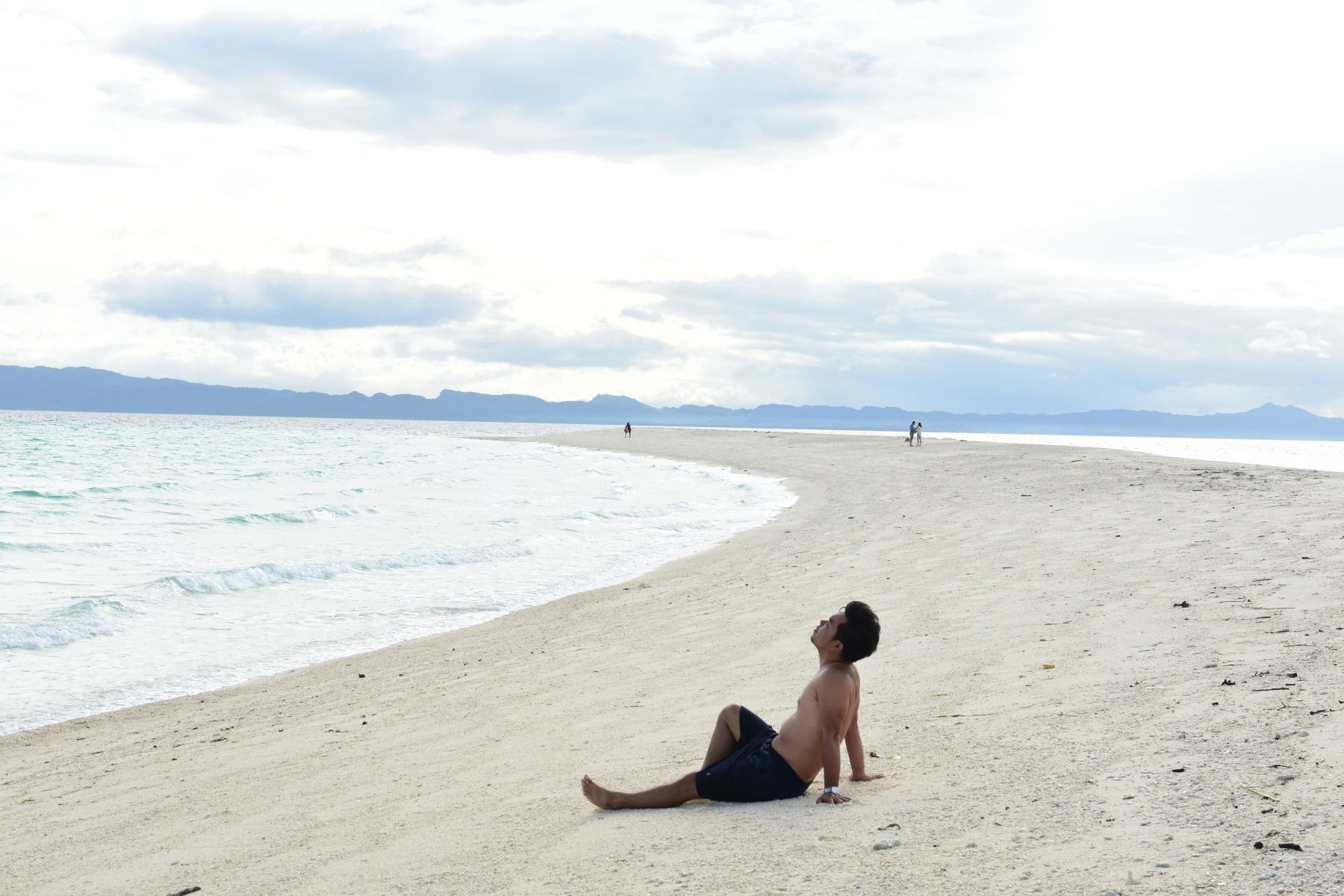 Sunbathing at Kalanggaman Island