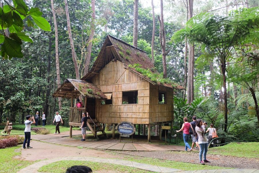 Nipa Hut - A typical lumad house - at Tinubdan, Eden Nature Park, Davao City