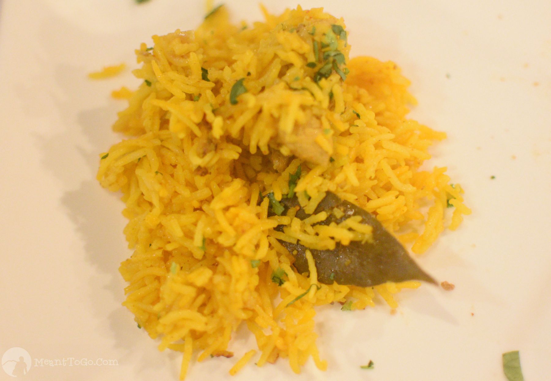 Chicken Biryani served at the 5S Box Indian Restaurant in Davao City