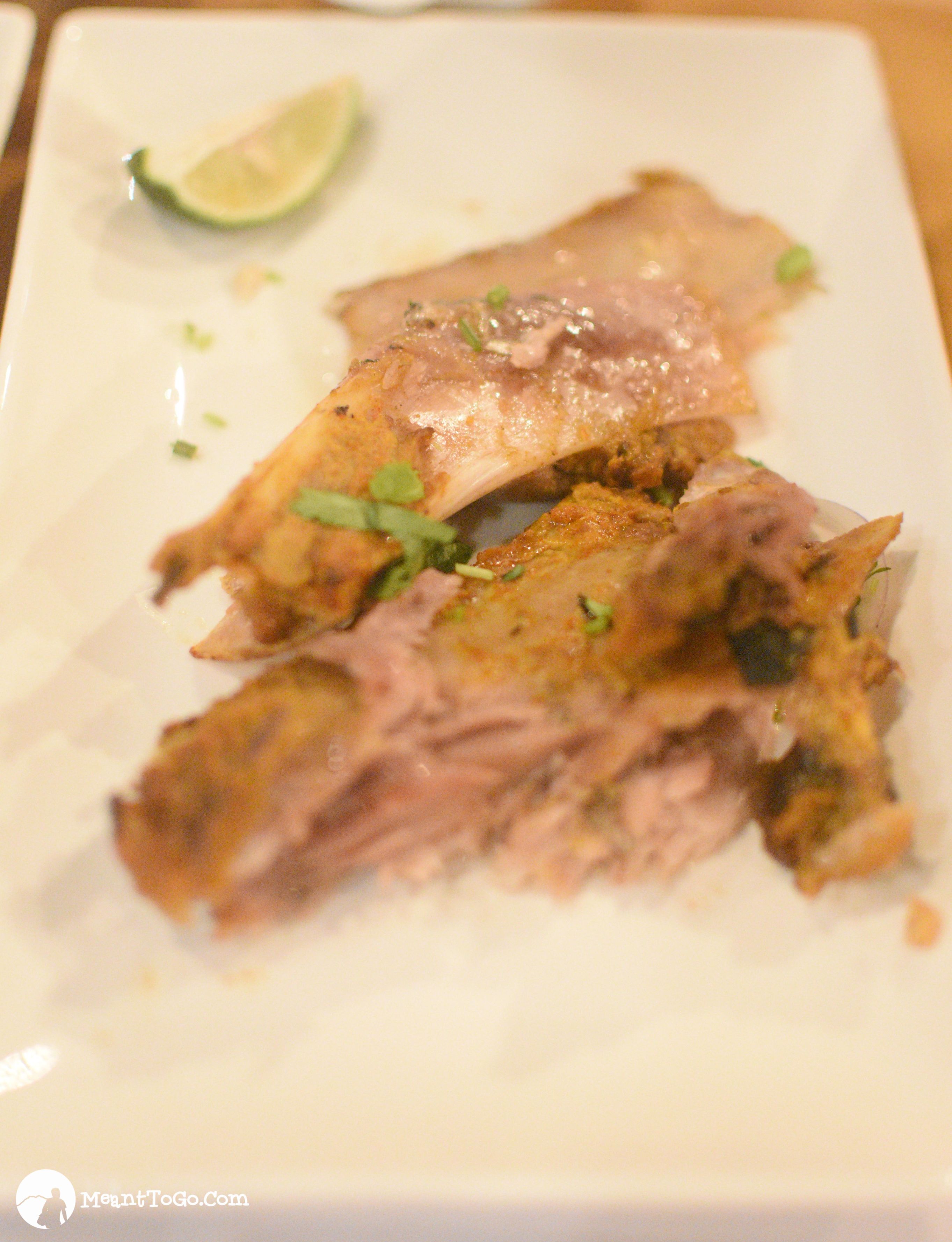 Tandoori Fish Belly served at the 5S Box Indian Restaurant in Davao City