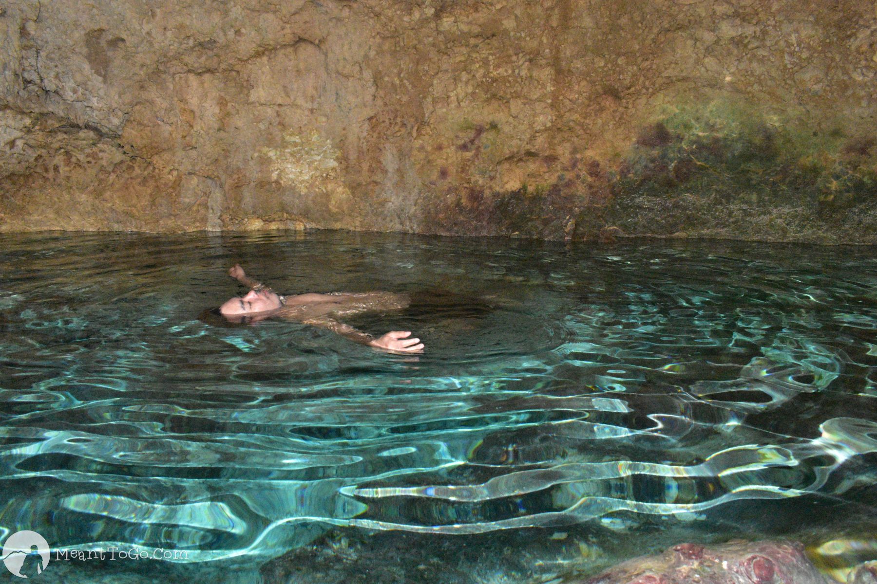 Inside the Combento Cave - A cave pool in Anda, Bohol, Philippines