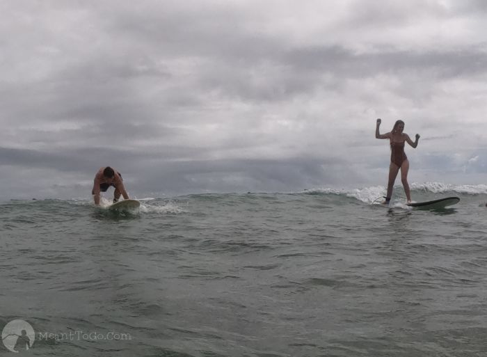 Surfing session in Siargao