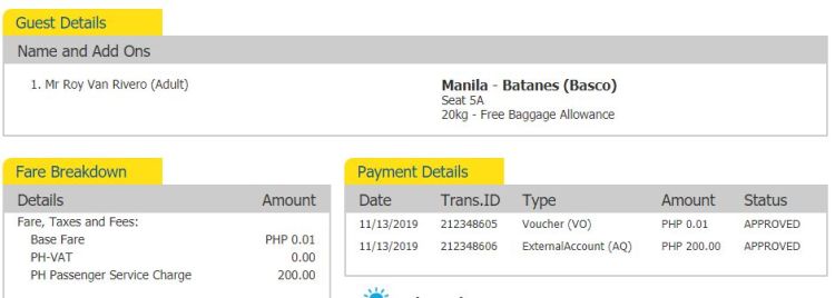 Cebu pacific booking