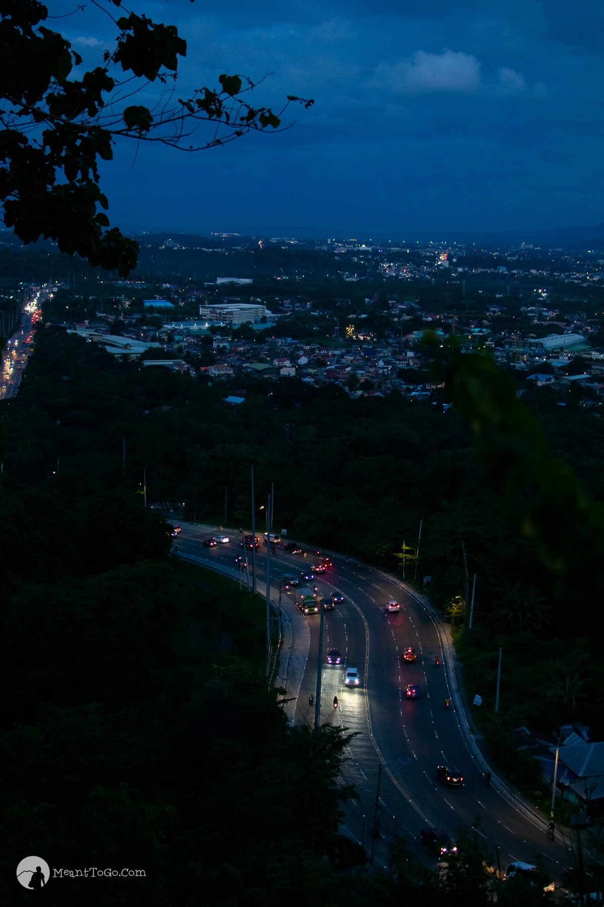 Davao City Panorama as seen from Vista View just before evening.