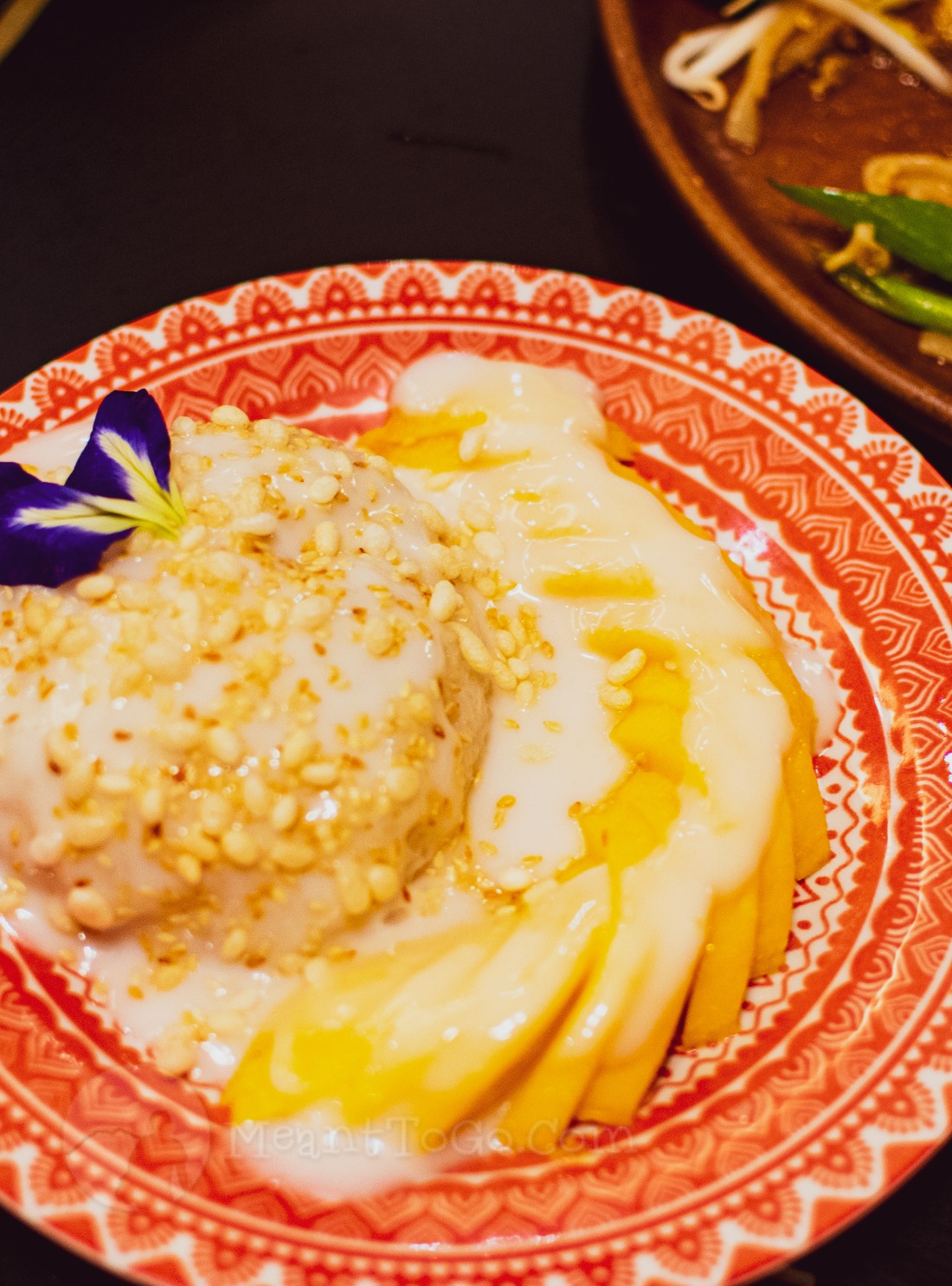 Mango sticky rice at Vines