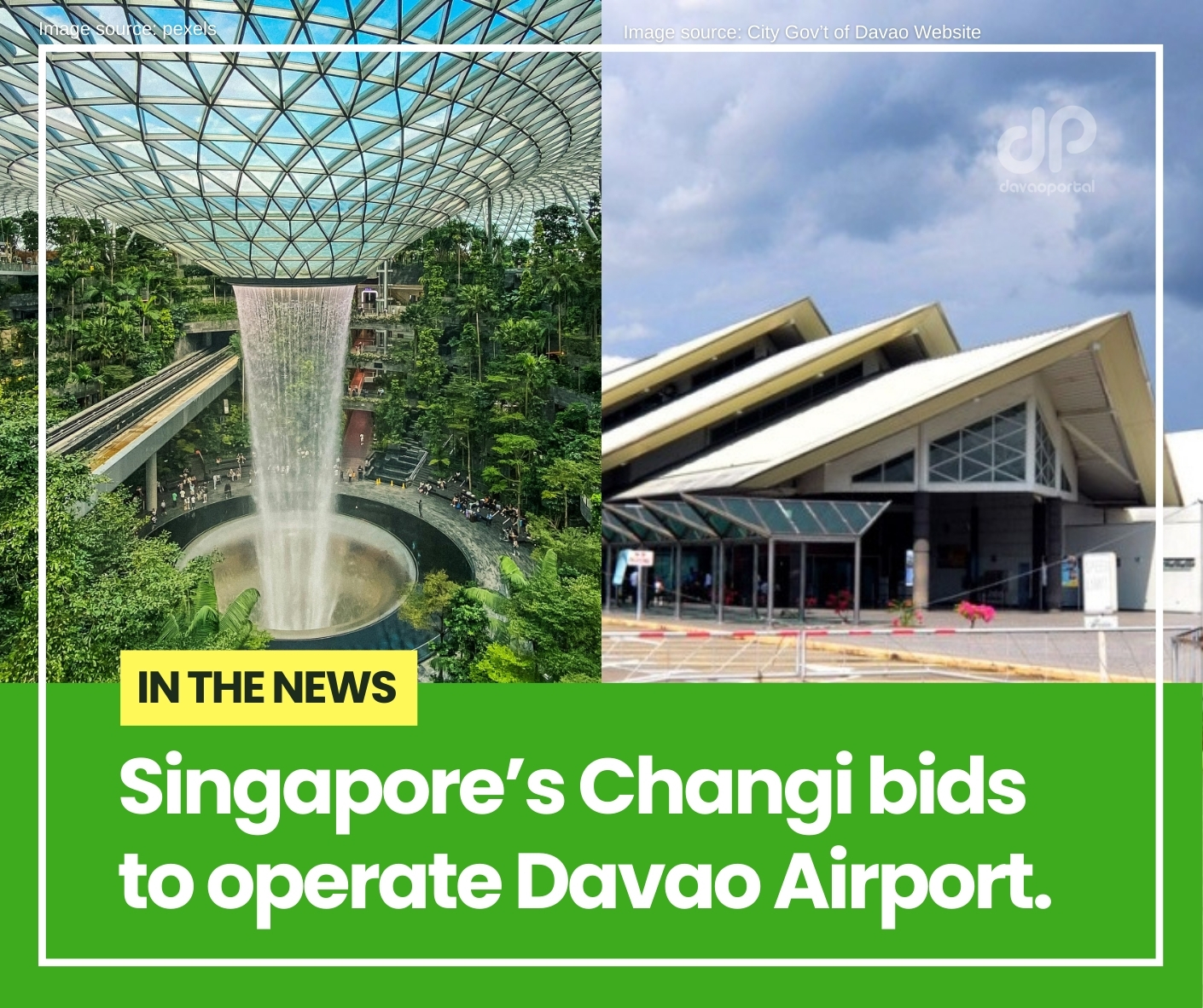 Changi Airport and Davao International Airport